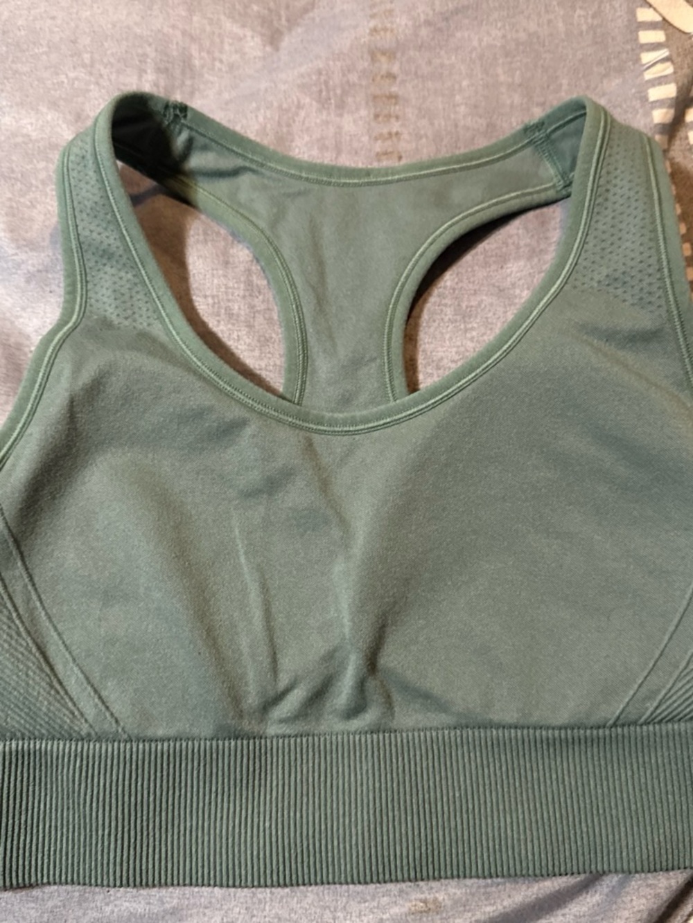 all in motion Olive Green Racerback Sports Bra